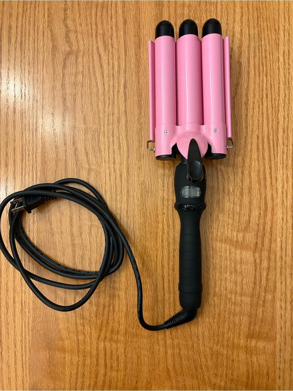Pink Triple Barrel Crimping Iron - Like New